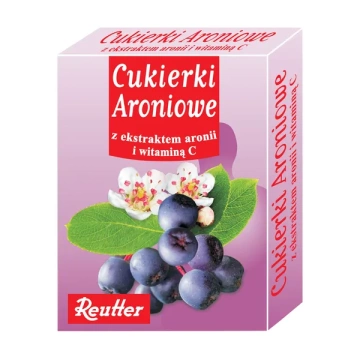 Reutter, cukierki aroniowe z witaminą C, 50 g