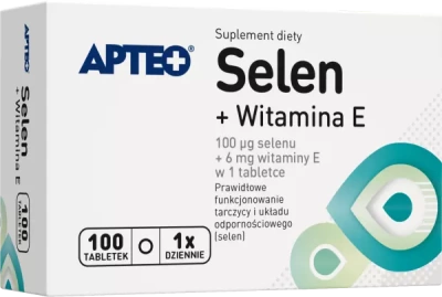 Apteo, Selen + Witamina E, 100 tabletek