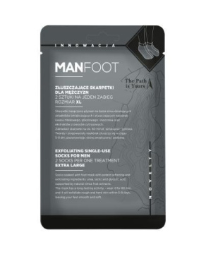 ManFoot, złuszczające skarpetki dla mężczyzn rozmiar XL, 1 para