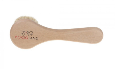 Bocioland drewniana szczotka do włosów szczecina duża, 1 sztuka