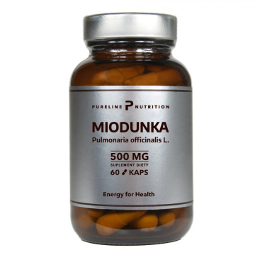 Pureline Nutrition Miodunka ekstrakt 500 mg, 60 kapsułek