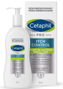Cetaphil PRO Itch Control, balsam do twarzy i ciała, dla dzieci i niemowląt, 295 ml
