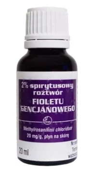Spirytusowy roztwór fioletu gencjanowego 2% 20 ml