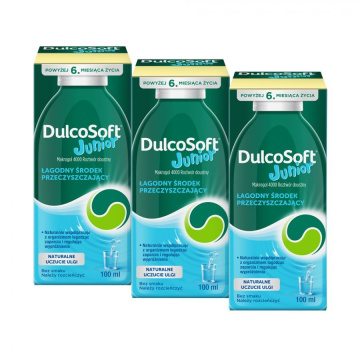 DulcoSoft Junior płyn doustny, trójpak, 3 x 100 ml