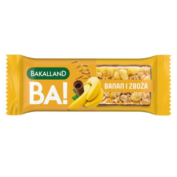 Bakalland BA! Baton zbożowy Banan, 40 g