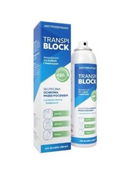 Transpiblock Deo dezodorant dla kobiet i mężczyzn 48 h, spray, 150 ml