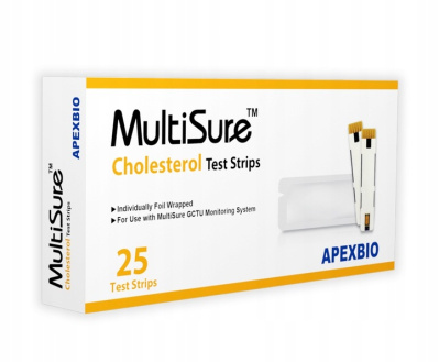 Multisure GK, Paski kontrola Cholesterolu, 25 sztuk