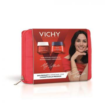 Vichy Liftactiv, promocyjny zestaw, ujędrniający krem na dzień 50 ml, krem do skóry wokól oczu i ust 15 ml