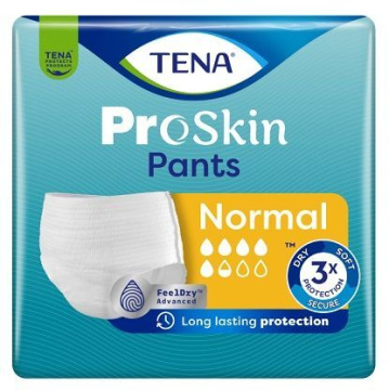 Majtki chłonne Tena Pants ProSkin Normal, rozmiar M chłonność 5,5/8, 10 sztuk
