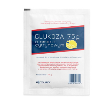 Glukoza o smaku cytrynowym Diather 75g