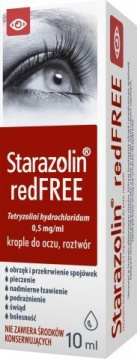 Starazolin redFREE 0,5mg/ml, krople do oczu, 10ml