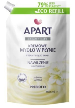 Apart, mydło w płynie kremowe, jaśmin, eco-refill, 400ml