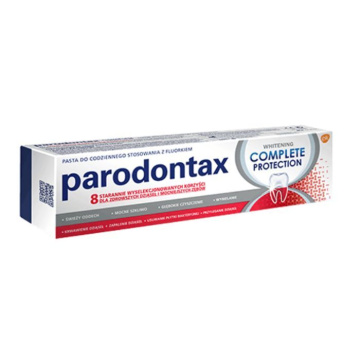 Parodontax Complete Protection Whitening, pasta do zębów z fluorkiem do codziennego stosowania, 75ml