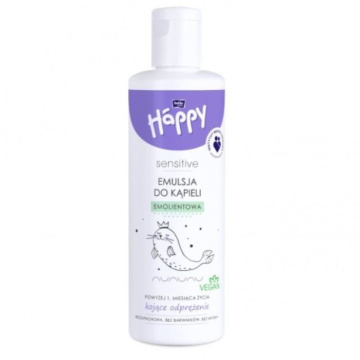 Bella Baby Happy Sensitive, emulsja emolientowa do kąpieli, po 1 miesiącu życia, 250ml