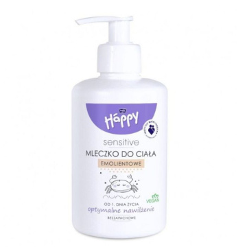 Bella Baby Happy Sensitive, mleczko emolientowe do ciała, od 1 dnia życia, 300ml