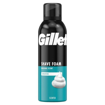 Gillette Sensitive, pianka do golenia do skóry wrażliwej, 200ml