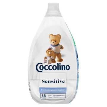 Coccolino Sensitive, ultrawydajny płyn do płukania tkanin, 870ml