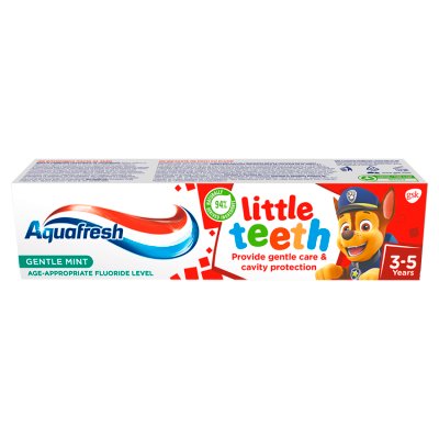 Aquafresh Little Teeth, pasta do zębów Psi Patrol, dla dzieci w wieku 3-5 lat, 50ml