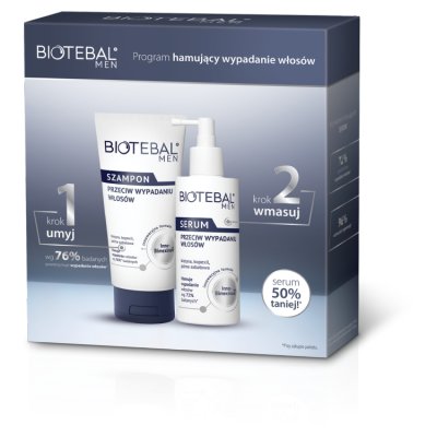 Biotebal men zestaw, szampon 150 ml, serum 100 ml