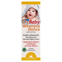 Dr Jacobs Witamina D3 Baby w kroplach, 20 ml