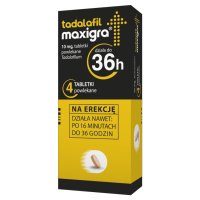 Tadalafil Maxigra 10 mg, 4 tableteki powlekane