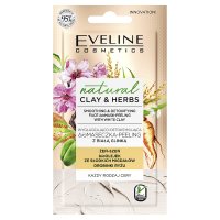 Eveline Natural Clay & Herbs Bio Maseczka - Peeling z białą glinką  8ml