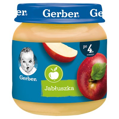 Gerber, jabłuszka, po 4 miesiącu, 125g