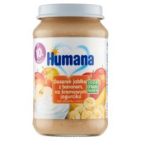 Humana 100% Organic Sniadanko,jabl,banan,twaroz.,190 g