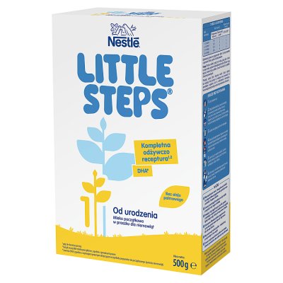 Nestle Little Steps 1, mleko początkowe, dla niemowląt od urodzenia, 500g