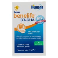 HUMANA Benelife D3+DHA 15 ml