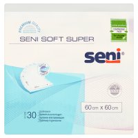 SENI SOFT SUPER 60cm x 60cm Podkłady higieniczne 30 szt.