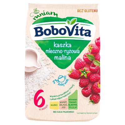 Bobovita kaszka mleczno-ryżowa z sokiem malinowym po 4 miesiącu 230 g