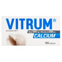 Vitrum Calcium, wapń + witamina D, 60 tabletek