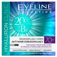 Eveline Hyaluron Clinic 70+ Regenerujący Krem aktywnie odbudowujący na dzień i noc  50ml