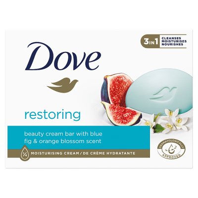 Dove Odbudowujące Mydło w kostce 3in1 - Blue Fig & Orange Blossom 90g