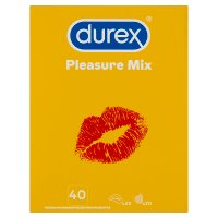 DUREX PLEASURE MIX, prezerwatywy stymulujące, 40 sztuk