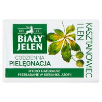 Biały jeleń mydło premium z kasztanowcem i lnem 100 g