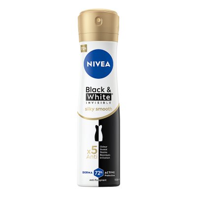 Nivea Dezodorant INVISIBLE SILKY SMOOTH spray damski  150ml