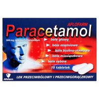 Paracetamol 500 mg, 10 tabletek