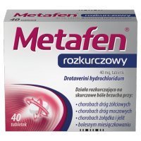 Metafen rozkurczowy 40 mg, 40 tabletek