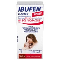 Ibufen dla dzieci Forte o smaku truskawkowym zawiesina doustna 200 mg/5ml, 100 ml