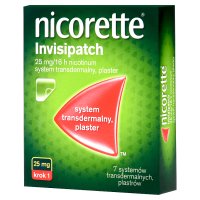 Nicorette invisipatch plastry 25 mg/16 h, 7 sztuk
