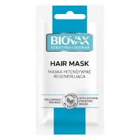 Biovax Keratyna i Jedwab do włosów przesuszonych, puszących się, maska, 1 saszetka, 20 ml