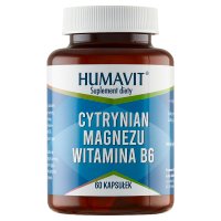 HUMAVIT Cytrynian Magnezu plus Witamina B6, 60 kapsułek