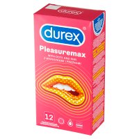 DUREX PLEASUREMAX Prezerwatywy prążkowane z wypustkami 12 szt.