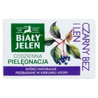 Biały jeleń mydło premium z czarnym bzem i lnem 100 g