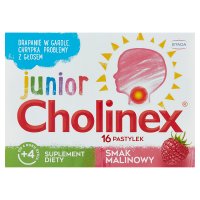 Cholinex Junior smak malinowy 16 pastylek
