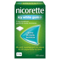 Nicorette icy white gum 2 mg, 105 sztuk