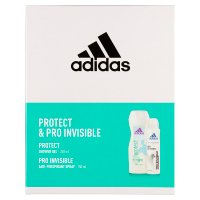 Adidas Zestaw prezentowy Protect& Pro Invisible Women (deo spray 150ml+żel pod prysz.3in1 250ml)