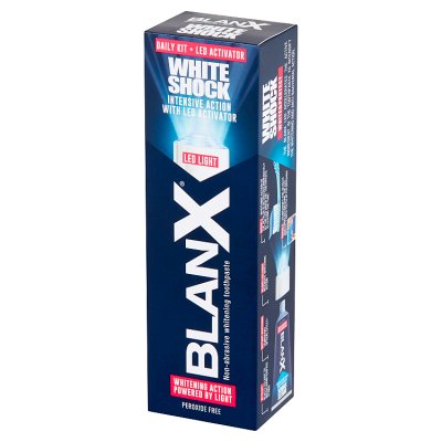 BlanX White Shock Pasta do zębów 50 ml i aktywator światła LED